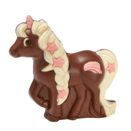 Licorne en chocolat au lait